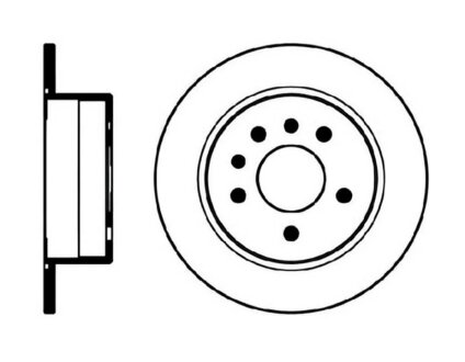 Диск гальмівний ЗАДН OPEL OMEGA A 88-94 -ua PROFIT 5010-0239