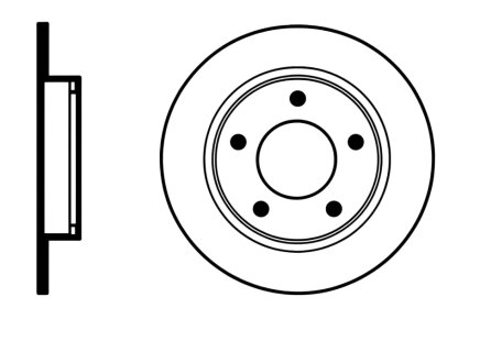 Диск гальмівний PROFIT 5010-0524