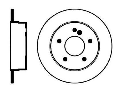 Диск гальмівний ЗАДН MERCEDES C CLASS W202 94-00 -ua PROFIT 5010-0539