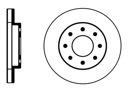 Диск гальмівний ПЕРЕДН MITSUBISHI CARISMA 07/95-06/06 GALANT 09/96-10/04 GALANT ESTATE 09/96-10/03 L -ua PROFIT 5010-0885