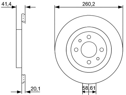 Диск гальмівний ПЕРЕДН LADA 110 95-. PRIORA 08-. KALINA 04-. GRANTA 11- PROFIT 5010-1147