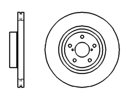 Диск гальмівний ПЕРЕДН SUBARU FORESTER 07/02- IMPREZA ESTATE 08/92-12/00 IMPREZA ESTATE 10/00- OUTBA -ua PROFIT 5010-1175