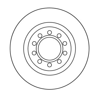 Диск гальмівний ПЕРЕДН SEAT ALTEA XL 10/06- LEON 05/05- TOLEDO 04/04-,SKODA OCTAVIA 02/04-,VW CADDY PROFIT 5010-1223