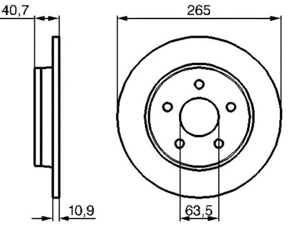 Диск гальмівний PROFIT 5010-1226