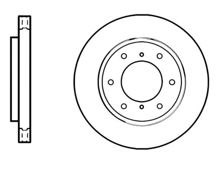 Диск гальмівний ПЕРЕДН MITSUBISHI PAJERO III /MONTERO III/SHOGUN III 4/00-1/07 -ua PROFIT 5010-1384
