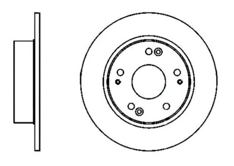 Диск гальмівний ЗАДН HONDA ACCORD VIII 2.0-2.4 03- -ua PROFIT 5010-1390