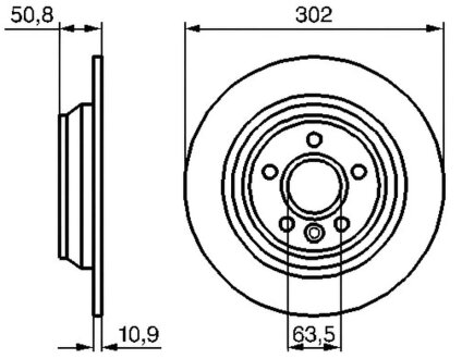 Диск гальмівний ЗАДН FORD GALAXY 1.8-2.3 06-,MONDEO 1.6-2.5 07-,S-MAX 1.8-2.3 07- -ua PROFIT 5010-1616