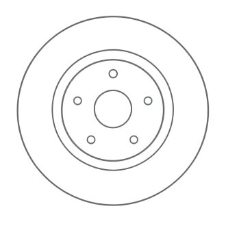 Диск гальмівний ПЕРЕДН MITSUBISHI OUTLANDER 2.2,3.04X4 06-;PEUGEOT 4007 07-;CITROEN C-CROSSER 07- PROFIT 5010-2017