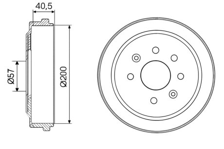 Барабан гальмівний CHEVROLET AVEO 06- -ua PROFIT 5020-0005