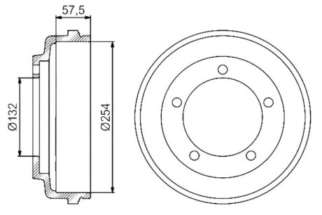 Барабан гальмівний FORD TRANSIT 00- PROFIT 5020-0029