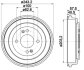 Барабан гальмівний HYUNDAI ACCENT/VERNA 1.4I 16V, 05/11- -ua PROFIT 5020-0039 (фото 1)