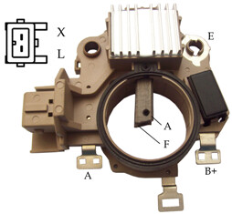 Регулятор напруги генератора РЕГУЛЯТОР НАПРУГИ IM757 CZ -ua PROFIT 7230-0985