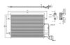 Конденсер кондиціонера КОНДЕНСЕР VW PASSAT 00-05, SKODA SUPERB 02-08 -ua PROFIT 9540C1 (фото 1)