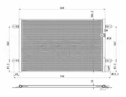 Конденсер кондиціонера PROFIT 9549C1