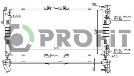 Радіатор охолоджування PROFIT PR 3030A3