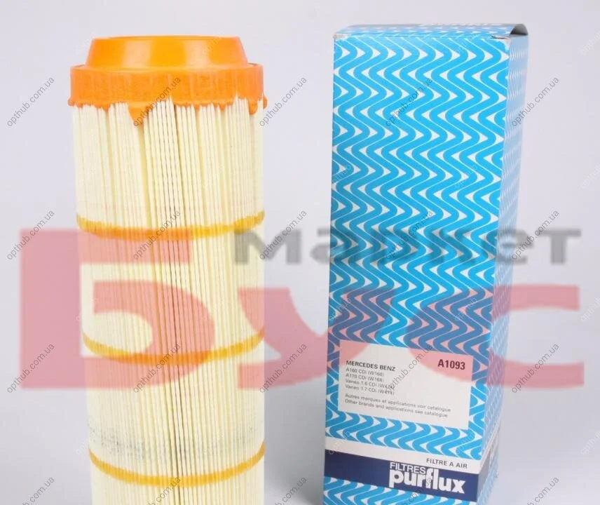 Фільтр повітряний MB A-class W168 CDI -04 PURFLUX (opt-om) Purflux A1093 (фото 1)