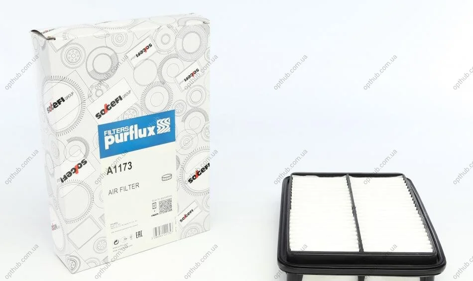 Фільтр повітряний Hyundai Santa Fe I 2.0CRDI/2.7V6 01-09 PURFLUX UA63 Purflux A1173 (фото 1)