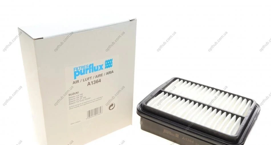 Фільтр повітряний Suzuki Baleno 95- PURFLUX UA63 Purflux A1364 (фото 1)