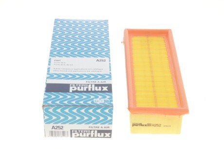 Фільтр повітряний Fiat Panda 1.1 i.e.Selecta 95-03/Punto 1.1/1.2 94-00/Sinquecento 1.1 Sporting 94-9 UA63 Purflux A252