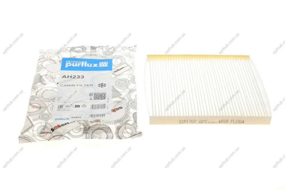 Фільтр салону PURFLUX Purflux AH233 (фото 1)
