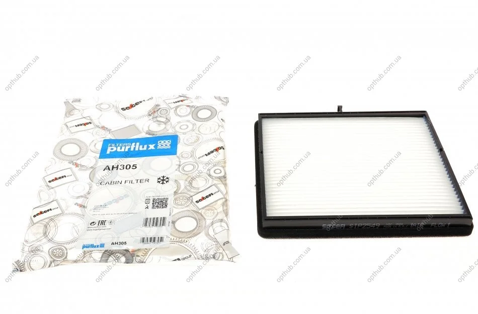 Фільтр салону Chevrolet Lacetti/Daewoo Nubira 03- PURFLUX UA63 Purflux AH305 (фото 1)