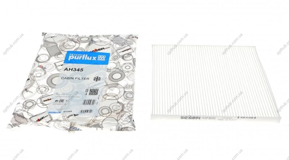 Фільтр салону Kia Cerato/Sorento II 04- PURFLUX UA63 Purflux AH345 (фото 1)