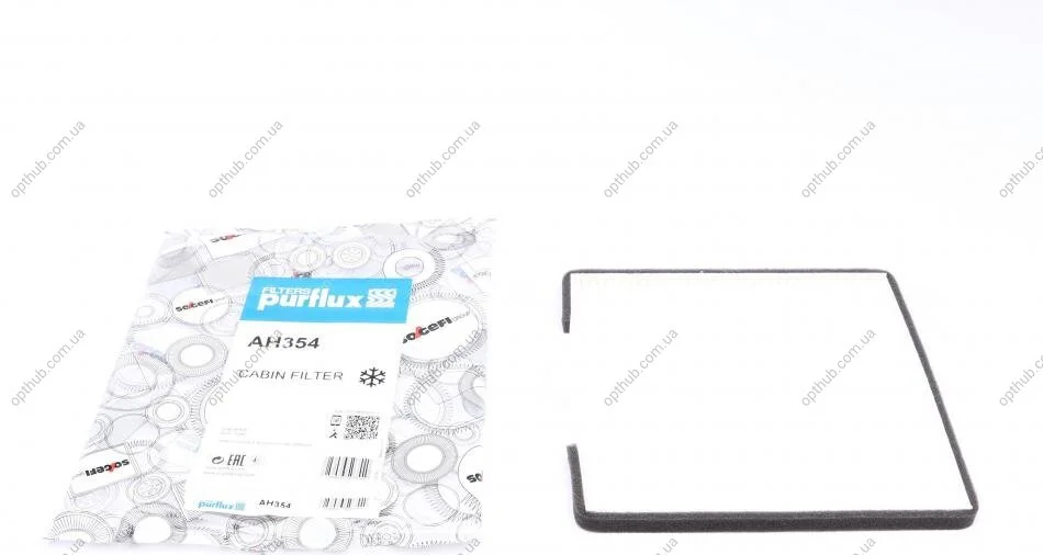 Фільтр салону Daewoo Matiz 05- PURFLUX UA63 Purflux AH354 (фото 1)