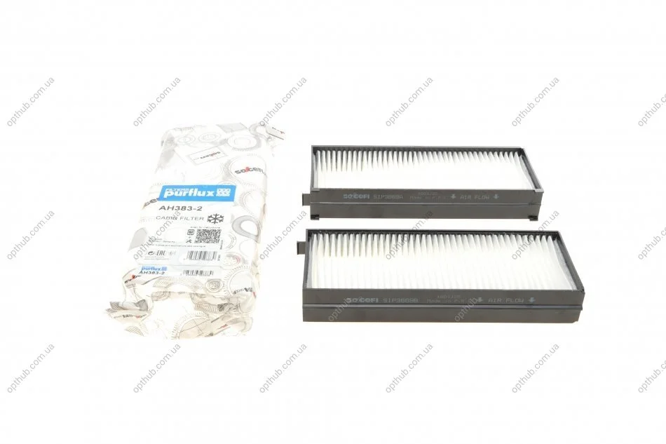 Фільтр салону Hyundai Sonata/Santa Fe 2.0-2,4 01-06 PURFLUX (opt-om) Purflux AH383-2 (фото 1)