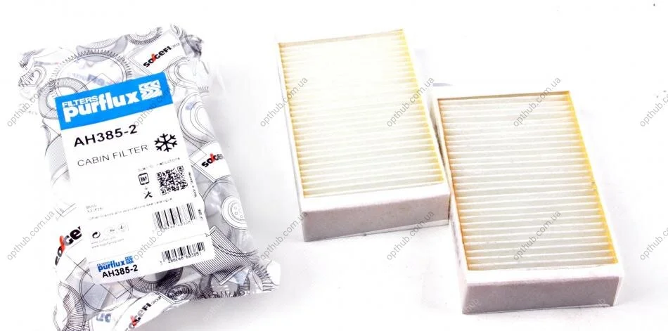 Фільтр салону BMW X3 (F25)/X4 (F26) 2.0/3.0D 10- (+AC) PURFLUX UA63 Purflux AH385-2 (фото 1)