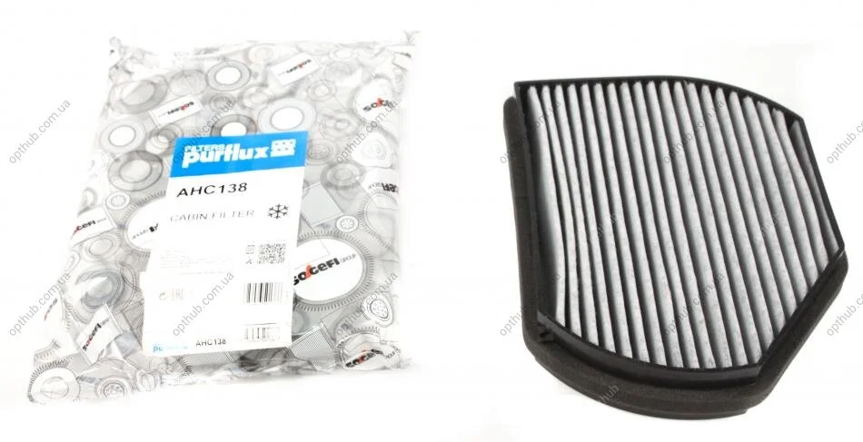 Фільтр салону MB C-class (W202)/CLK (A208)/E (W210)/SLK (R170) (вугільний) PURFLUX UA63 Purflux AHC138 (фото 1)