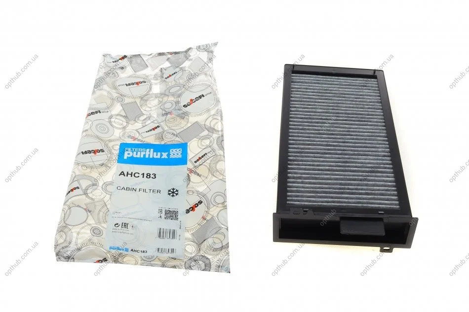 Фільтр салону Citroen C5 01-04 (вугільний) PURFLUX UA63 Purflux AHC183 (фото 1)