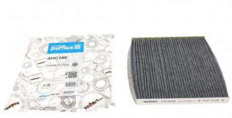Фільтр салону Toyota Avensis/Corolla 00- (вугільний) UA63 Purflux AHC189