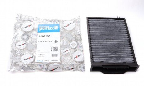 Фільтр салону Renault Megane II 02- (вугільний) UA63 Purflux AHC199