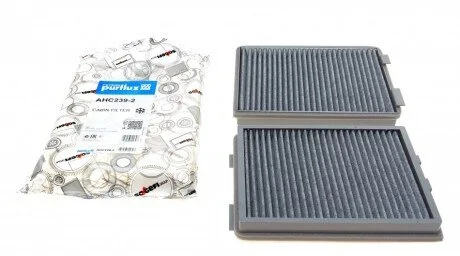 Фильтр салона BMW 5 (E39) (угольный) (к-кт 2шт).) PURFLUX UA63 Purflux AHC239-2
