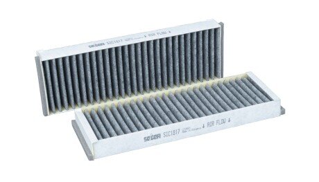 Фільтр салону Audi A6 2.0/2.7TDI 04- (вугільний) (к-кт 2 шт.) UA63 Purflux AHC247-2