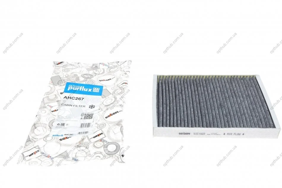 Фільтр салону Range Rover (вугільний) PURFLUX UA63 Purflux AHC267 (фото 1)