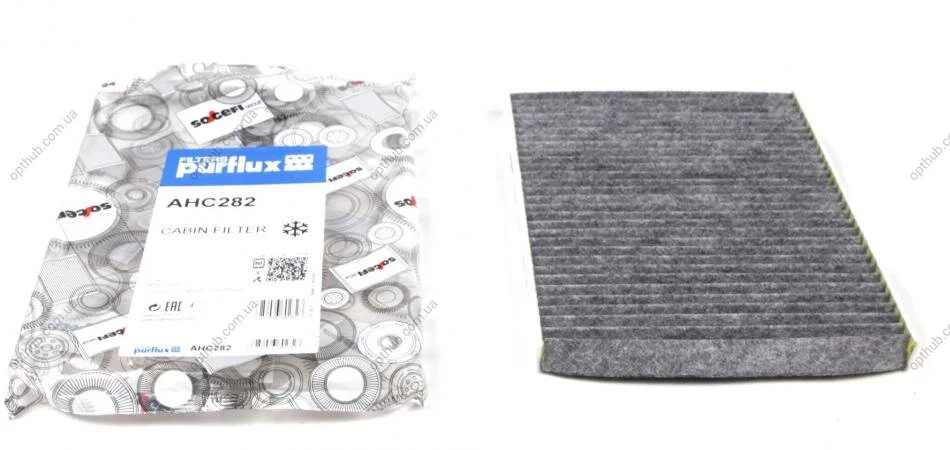 Фільтр салону Ford Fiesta 1.0-1.6TDCI 08- (вугільний) PURFLUX UA63 Purflux AHC282 (фото 1)
