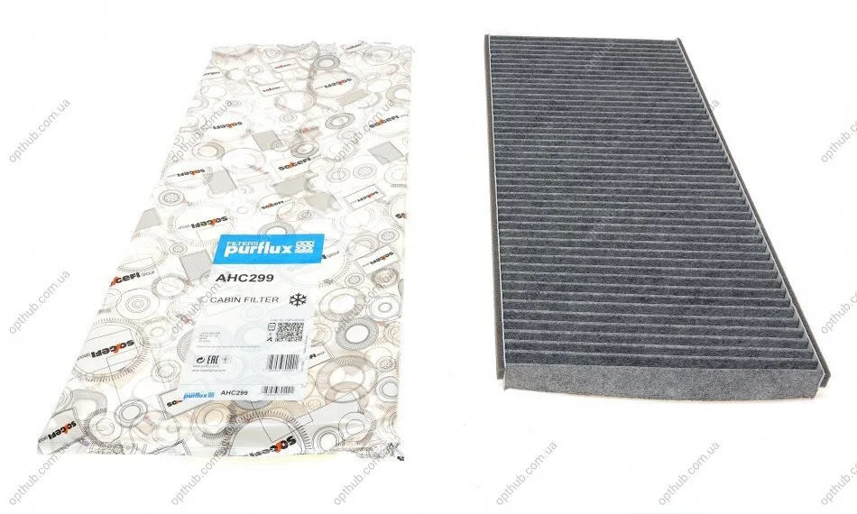 Фільтр салону BMW X5 (E53) 3.0D/Range Rover 4.2/4.4/3.0D (вугільний) PURFLUX UA63 Purflux AHC299 (фото 1)