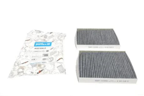 Фільтр салону BMW 5 (F10)/7 (F01) 2.0-6.0 08- (вугільний) (к-кт 2 шт.) PURFLUX UA63 Purflux AHC336-2