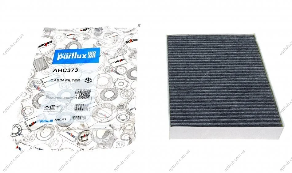 Фільтр салону BMW 3 (F30) 1.6-3.0D 11- (вугільний) PURFLUX UA63 Purflux AHC373 (фото 1)