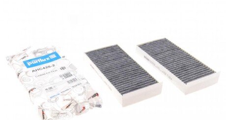 Фільтр салону BMW X1 14-/X2 (F39) 17-/I3 13- (вугільний) (к-кт 2шт) UA63 Purflux AHC428-2
