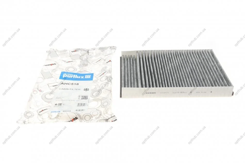 Фільтр салону MB Vito (W447) 14- (вугільний) PURFLUX UA63 Purflux AHC518 (фото 1)
