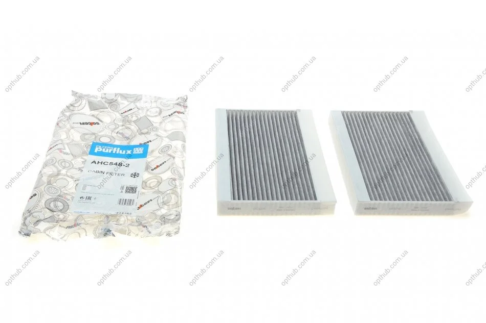 Фільтр салону MB S-class (W222/C217) 13- (вугільний) (к-кт 2шт.) PURFLUX (opt-om) Purflux AHC548-2 (фото 1)