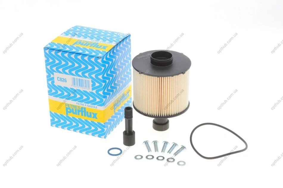 Фільтр паливний Renault Kangoo/Dokker/Duster/Logan 1.5dCi 12- PURFLUX UA63 Purflux C826 (фото 1)