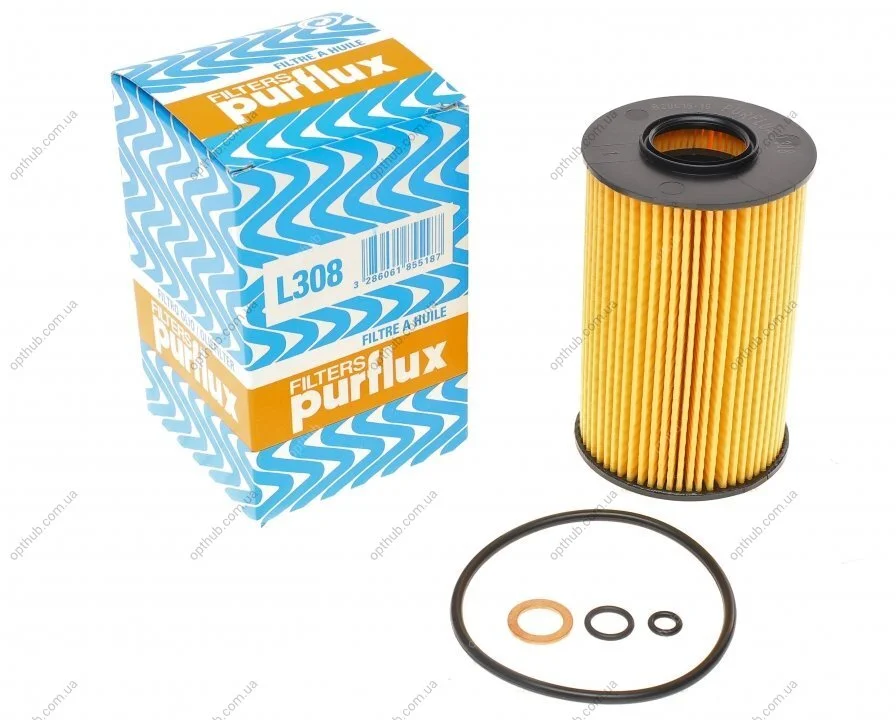 Фільтр масляний BMW 3 (E36) 1.6/1.8/1.9 95- PURFLUX UA63 Purflux L308 (фото 1)