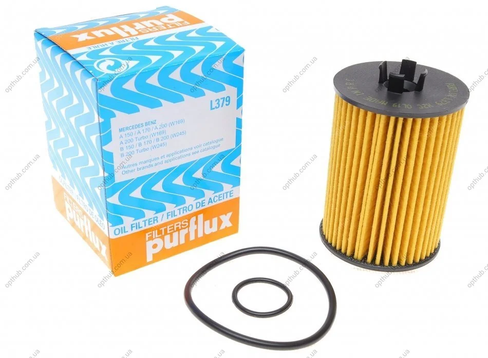 Фільтр масляний MB A-class (W169)/ B-class (W245) 1.5-2.0 04-12 PURFLUX UA63 Purflux L379 (фото 1)