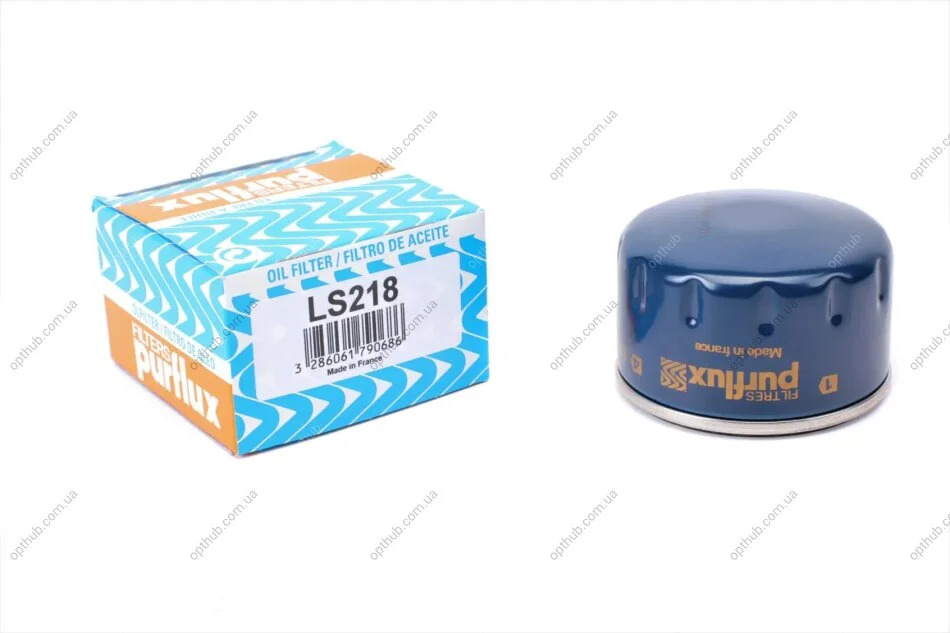 Фільтр масляний Renault Kangoo/Dacia Logan 1.4/1.6 04- PURFLUX UA63 Purflux LS218 (фото 1)
