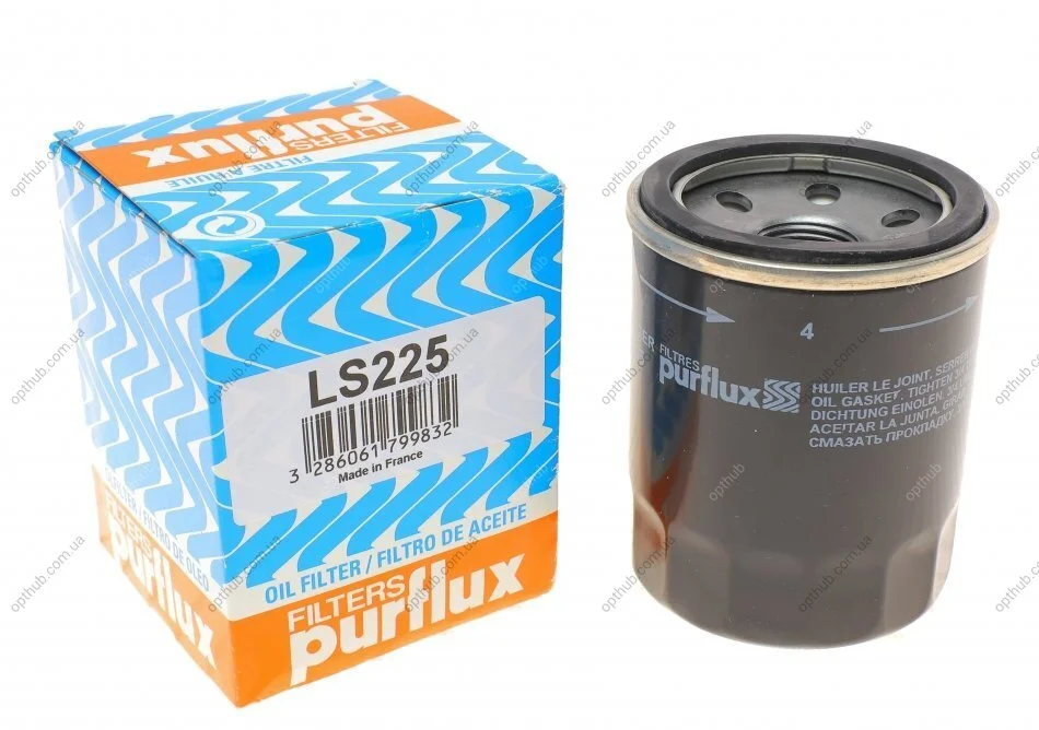 Фільтр масляний Hyundai Accent/Gets 1.1-1.6 02- (h=89mm) PURFLUX UA63 Purflux LS225 (фото 1)