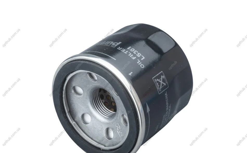 Фільтр масляний Renault Laguna 2.0i 16V 07-15 (h=66mm) PURFLUX UA63 Purflux LS301 (фото 1)