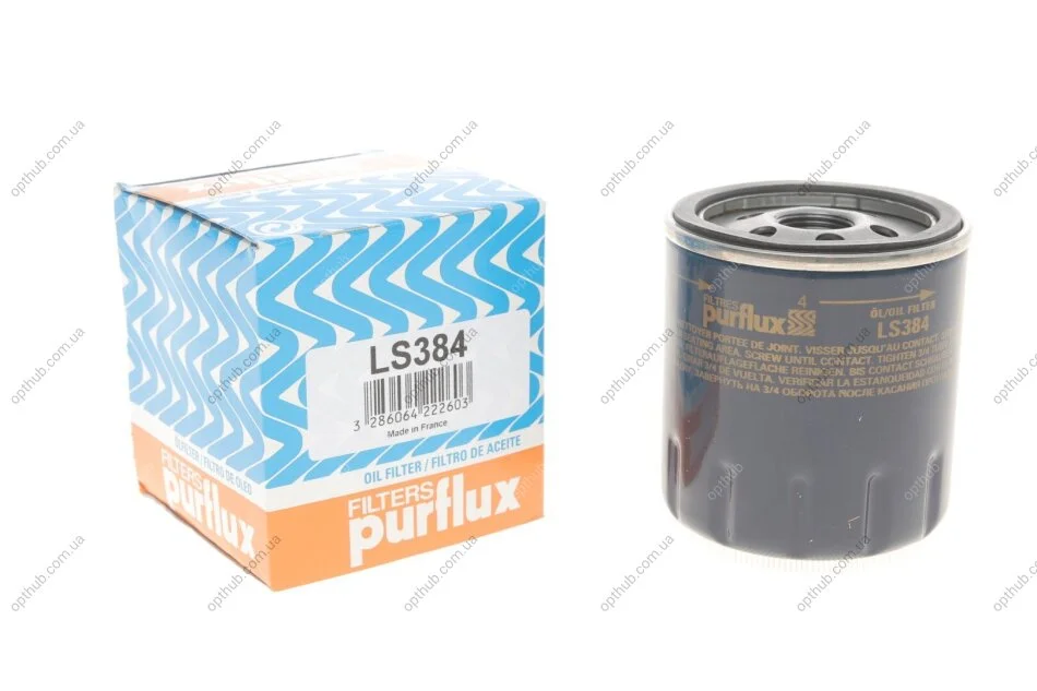 Фільтр масляний Smart Forfour 1.5CDi PURFLUX UA63 Purflux LS384 (фото 1)